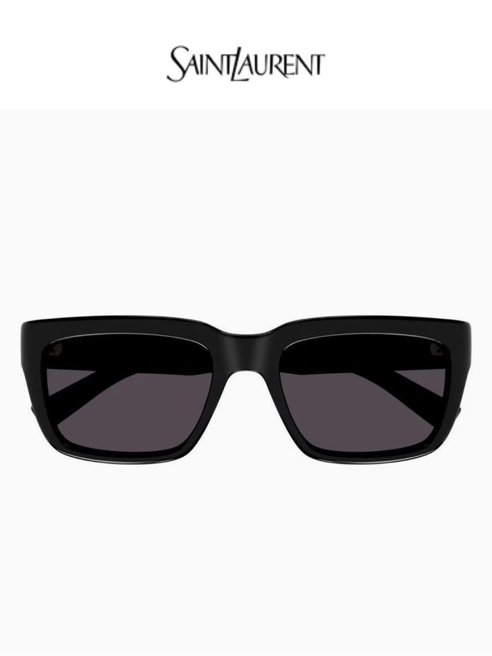 Saint Laurent Black Rectangular Frame Sunglasses- Unisex
